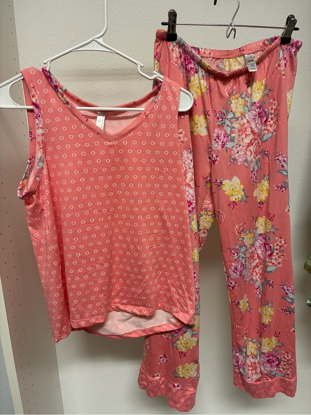 Flora Nikrooz Pink Floral Sleep Top & Pants Set